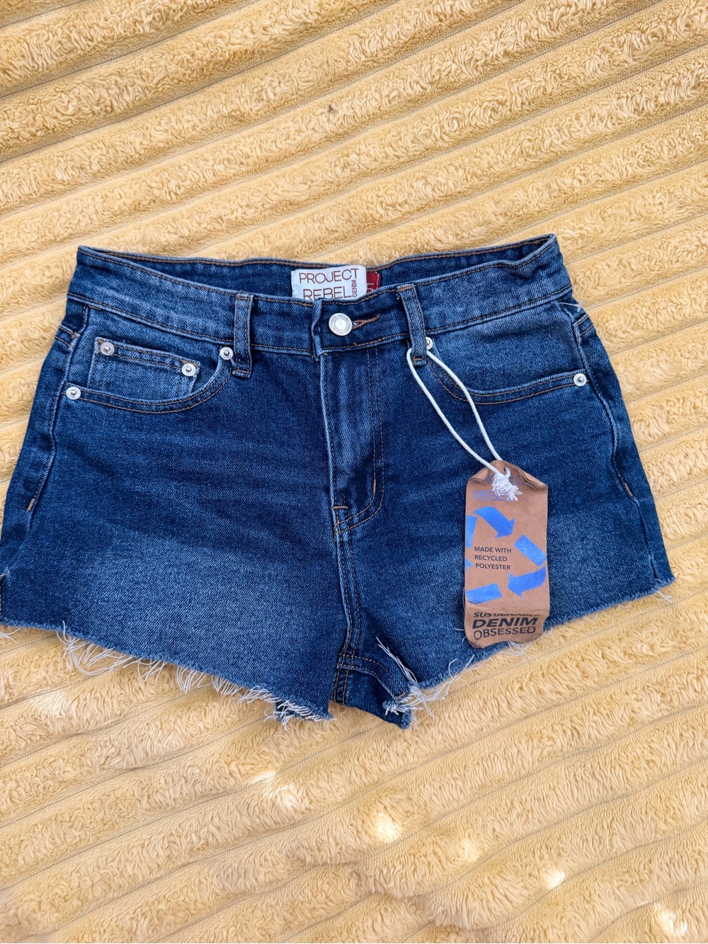 Women’s Project Rebel Dark Blue Denim Cutoff Shorts size 5